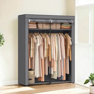 SONGMICS kangaskaappi vaatetangoilla