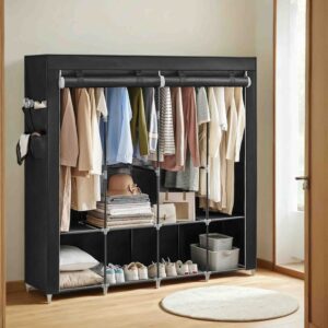 SONGMICS kangaskaappi, vaatekaappi, 45 x 170 x 167 cm