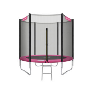 SONGMICS trampolin ? 244 cm sort-lyser?d