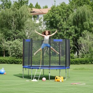 SONGMICS trampolin 305 cm, havetrampolin, med sikkerhedsnet