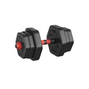 SONGMICS Hantels?t med forbindelsesstang 10 kg til hjemmet, bl?ksort