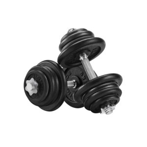 SONGMICS Cast Iron Dumbbells 50 kg