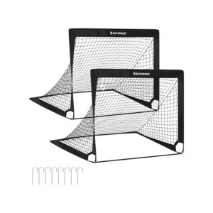 SONGMICS fodboldm?l til b?rn, sort SZQ122B02