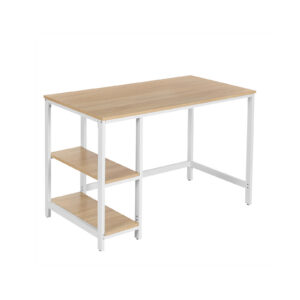 VASAGLE yksinkertainen työpöytä valkoinen-luonnonväri