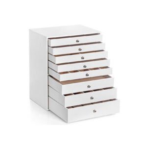 SONGMICS korulaatikko 8 laatikkoa valkoinen