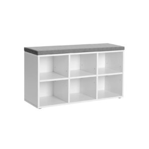 VASAGLE Shoe Bench with 6 Compartments