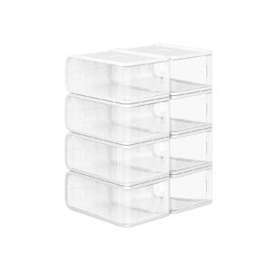 SONGMICS muoviset kenkälaatikot, 8 kpl:n sarja