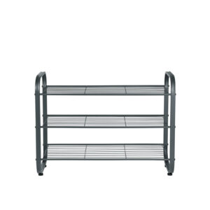 SONGMICS metallinen kenkähylly, savuharmaa