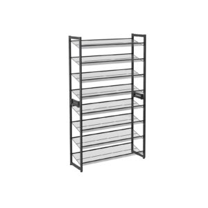 SONGMICS 8-Tier Shoe Rack Black