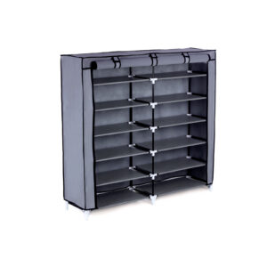 SONGMICS kenkähylly kannella 115 cm harmaa