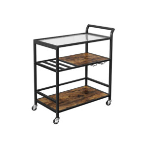 VASAGLE serving trolley with universal casters