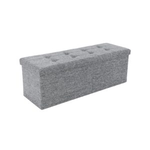 SONGMICS opbevaringskiste 110 cm lysegr? meleret