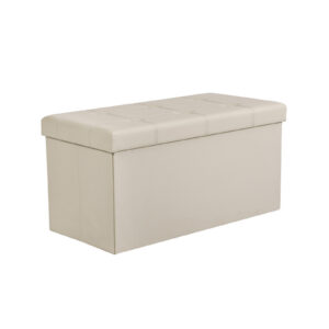 SONGMICS istuinkirstu 76 cm keinonahka beige