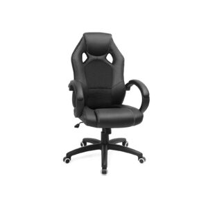 SONGMICS Moderne kontorstol Kunstl?der Sort