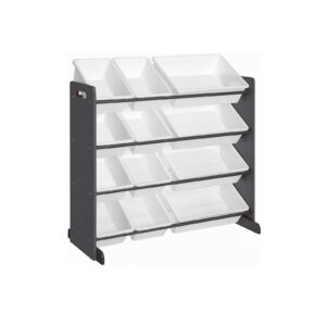 SONGMICS Children's Room Shelf with 12 Storage Boxes
