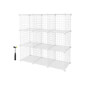 SONGMICS 9-osainen valkoinen hyllykkö