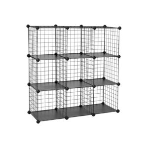 SONGMICS plugghyllsystem med 9 gallerkuber