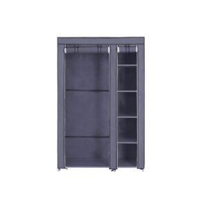 SONGMICS kangaskaappi 110 x 175 cm harmaa