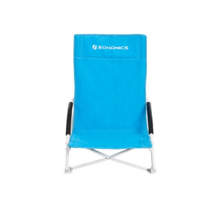 SONGMICS beach chair with high backrest