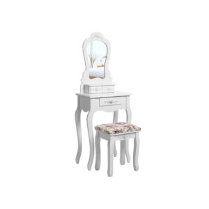SONGMICS Cute dressing table with decorative roses
