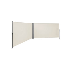 SONGMICS dobbelt side-markise 160 x 600 cm beige