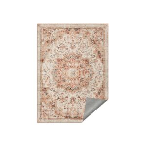 SONGMICS HOME Vintage-matto 200 x 290 cm, luistamaton, cappuccinobeige