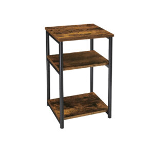 VASAGLE Side Table Vintage Brown-Black