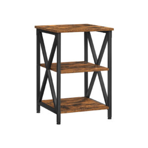 VASAGLE Side Table 3 Levels Industrial Style
