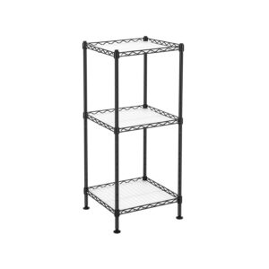 SONGMICS 3-tier metal shelf unit, black