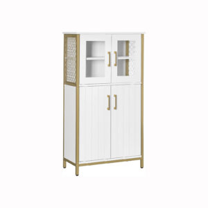 VASAGLE storage cabinet with steel frame