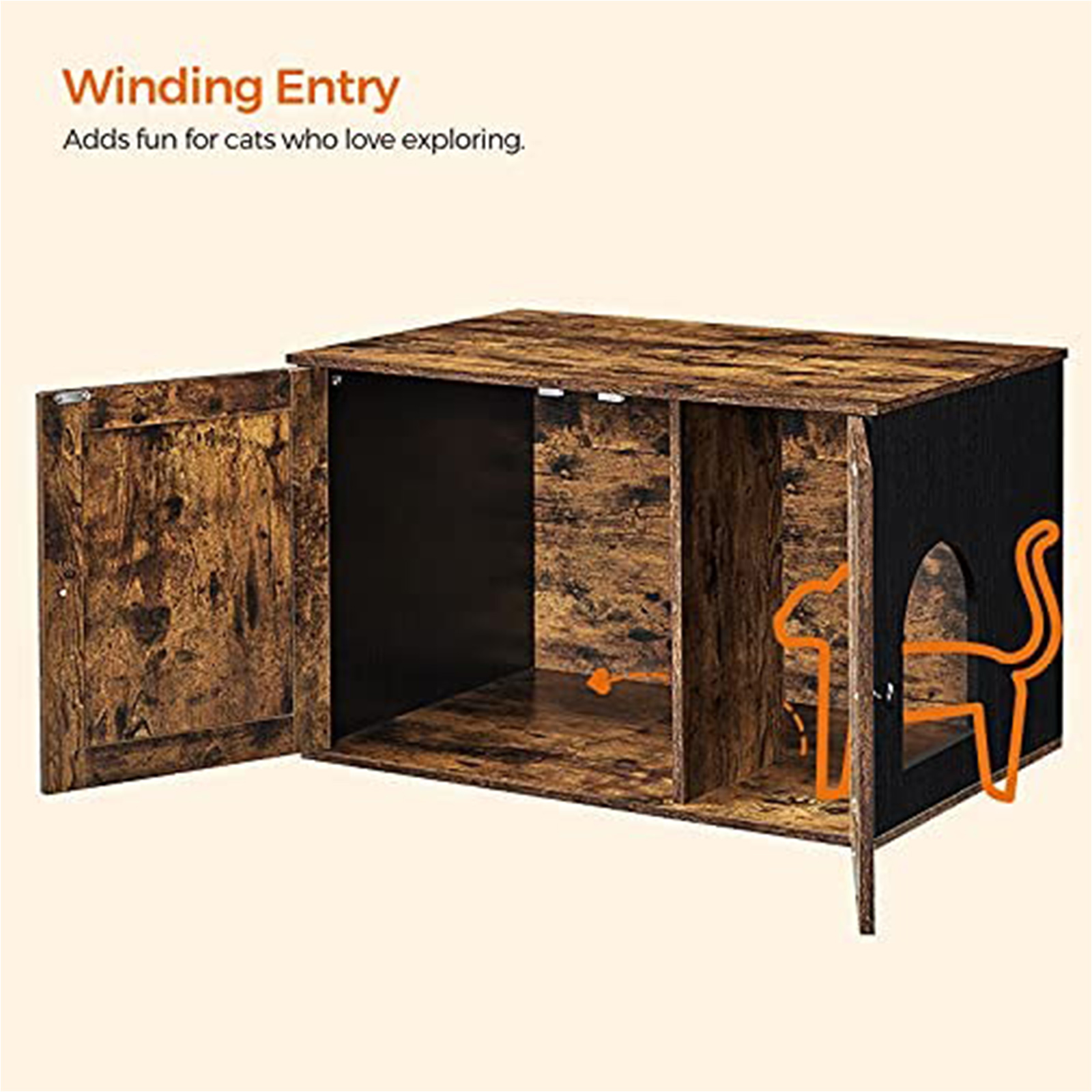 Feandrea kissanhiekkalaatikko ovilla - Image 7