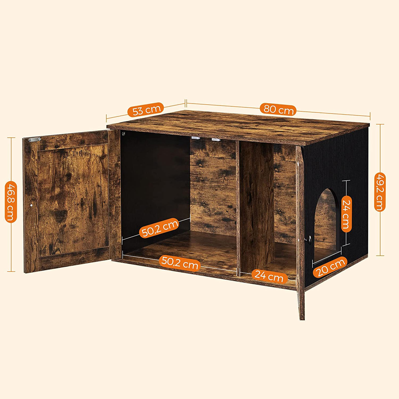 Feandrea kissanhiekkalaatikko ovilla - Image 9