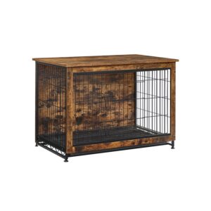 Feandrea Hundebur med h?j belastbarhed til hjemmet med udtagelig bakke