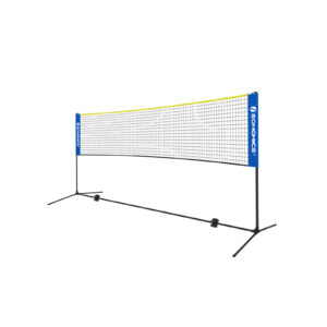 SONGMICS 5 m badmintonnet bl?-gul