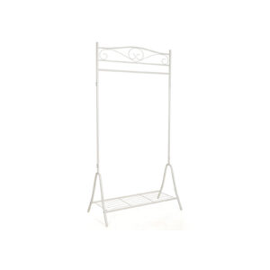 SONGMICS coat rack with shoe storage, white
