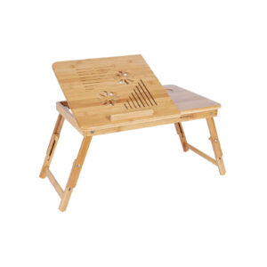 SONGMICS Adjustable Bamboo Laptop Table