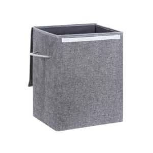 SONGMICS Imitation Linen Laundry Basket 60 L Gray