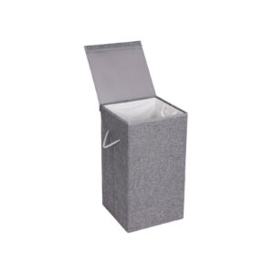 SONGMICS Laundry Basket Imitation Linen 85 L Gray