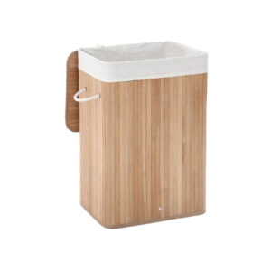 SONGMICS Laundry Bin  Bamboo 72 L