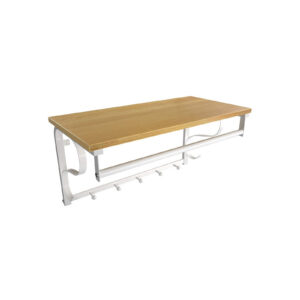 VASAGLE wall coat rack with 5 hooks