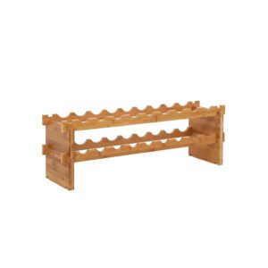 SONGMICS pinottava viiniteline bambusta